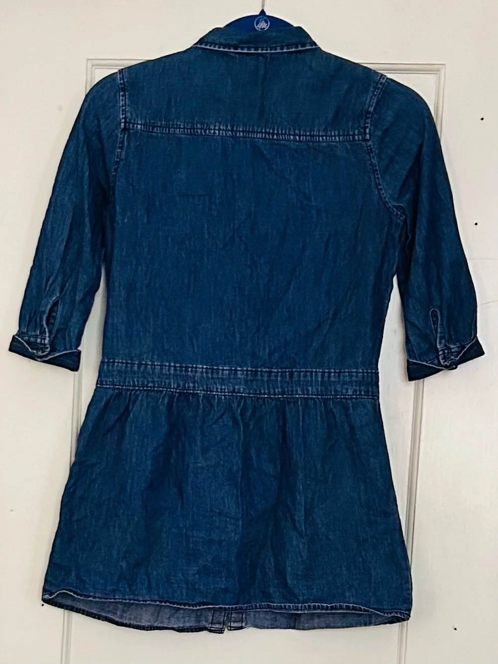 GAP Indigo Denim Button-Front Kids Dress